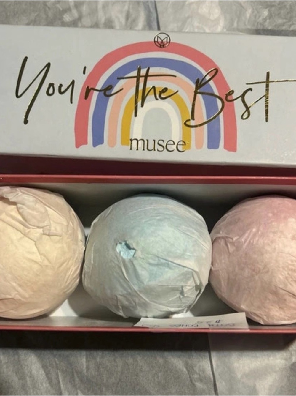 Musee “ You're the Best” Bath Bomb Set - three piece in original box